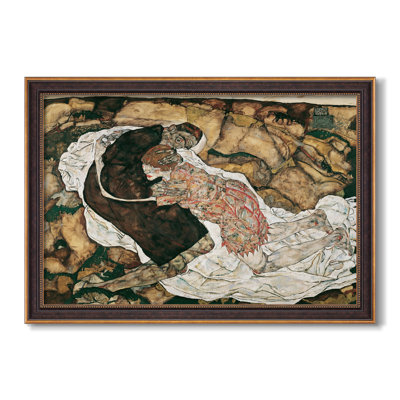 La mort et la jeune fille, 1915 - Egon Schiele - Toile encadrée sur mesure