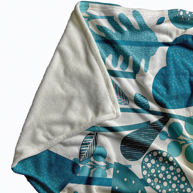 Fleece Throw Blanket, Explorer Blue, 60" W x 80" L