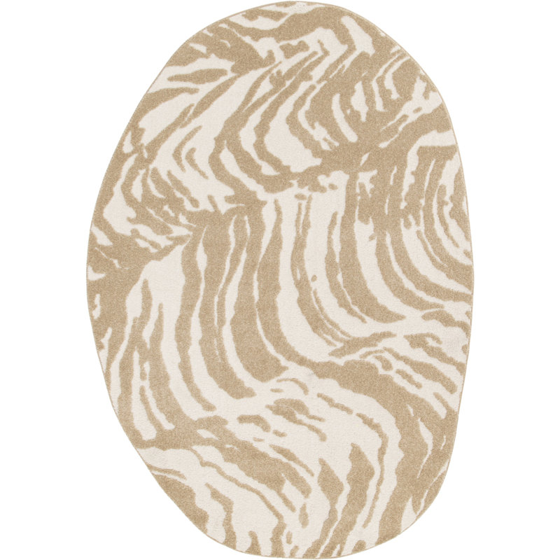 Oval Abstract Area Rug, Oval 200 x 290 cm