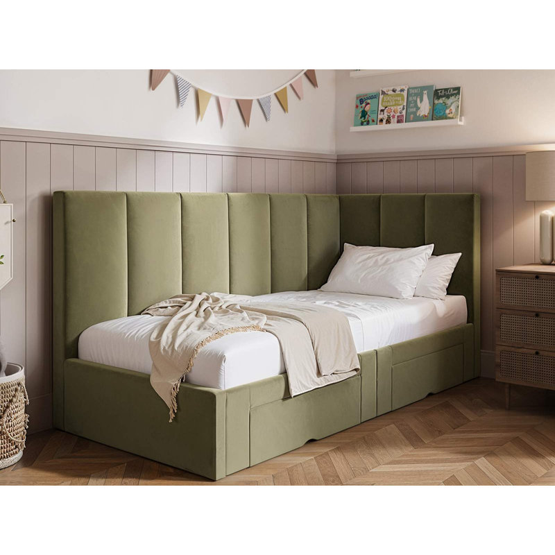 Upholstered Daybed, Green