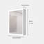 Armoire à pharmacie 20 po x 28 po avec miroir à fixation murale à DEL avec lumières, antibuée, imperméable, à intensité variable, 3000 K à 6000 K, fixation en surface, tablettes de rangement