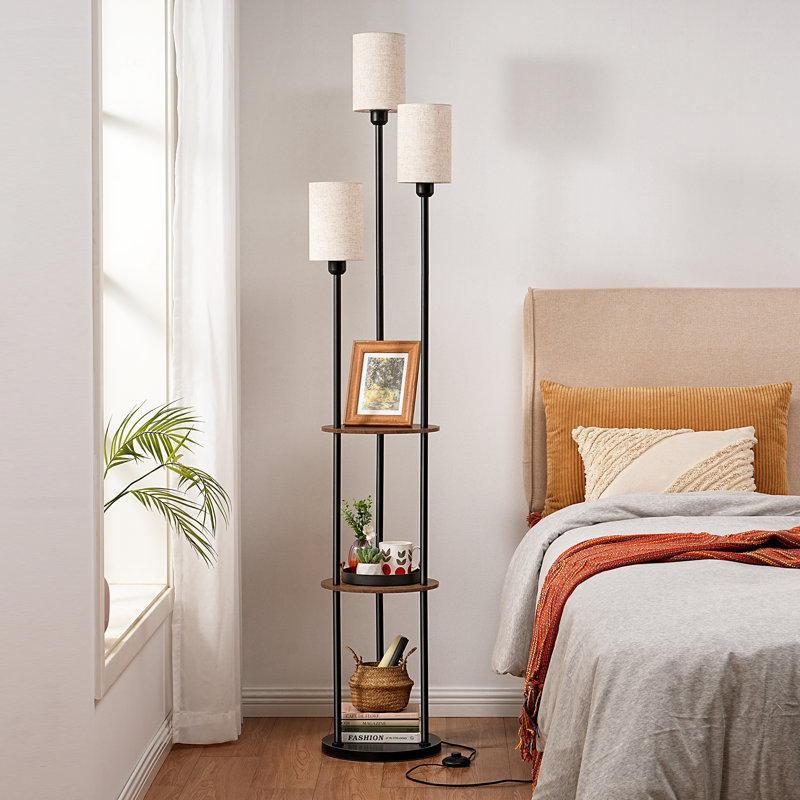 Lampe sur pied 70 po, Noir