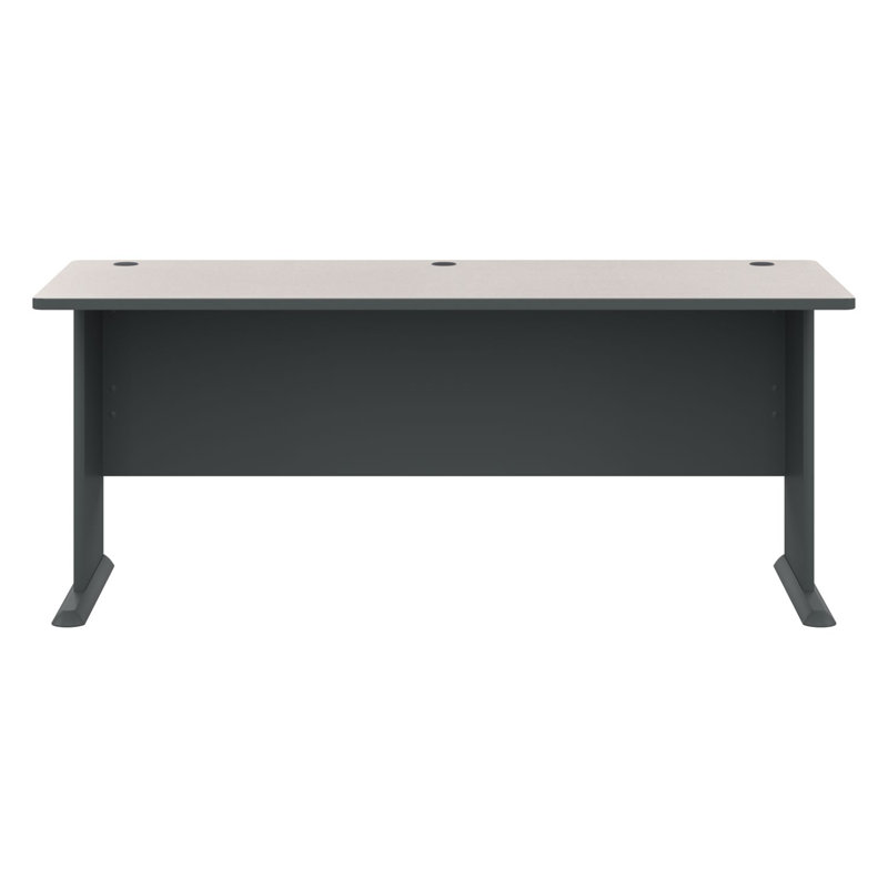 Series A Desk Shell, Slate, 29.66" H x 71.54" W x 26.81" D