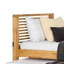Lit capitaine simple Dilu avec lit gigogne brun clair Dilu-117559703