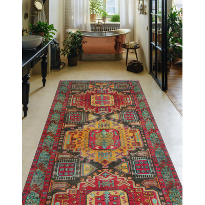 Khylar Distressed Bunmi Charcoal Runner