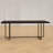 Grigg Metal Base Dining Table - Brown