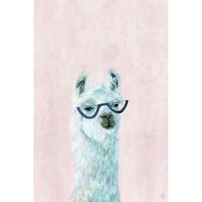 « Posh Llama II » (lama chic), reproduction imprimée sur toile tendue, H 45 po x l 30 po x P 1,5 po, Toile tendue