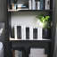 Ensemble de 12 faux livres en noir et blanc