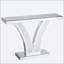 Table de couloir design, table d'appoint en miroir, console