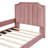 Twin Size Upholstered Daybed With Classic Stripe Shaped Headboard-1767809682