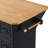 56 Inch Kitchen Island With Rubber Wood Veneer Drop Leaf, Power Outlet, 4 Door Shelves, Embossed Vertical Stripe Rolling Kitchen Cart On 4 Wheels With 6 Deep Drawers For Kitchen, Dining Room-853727392
