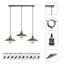 Henleaze 3 - Light Brushed Silver Kitchen Island Pendant-1829559138