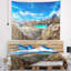 Tapisserie panorama de mer montagnes-28507426