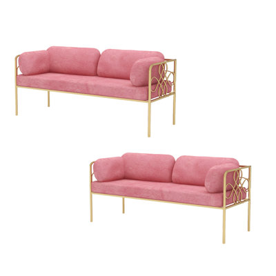 Simple Leisure Dessert Shop Cafe Restaurant Bench Polyester Blend Upholstered Bench