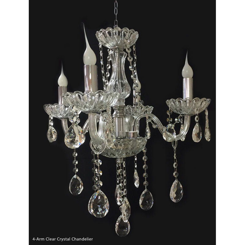 Style bougie classique/traditionnel 4 lumières lustre Fianna