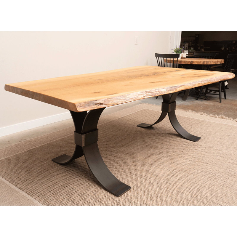 84" Live Edge Oak Dining Table