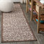 Tapis d'intérieur / extérieur taupe / espresso Haggerty-1893820005