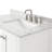 Flynt 37'' Single Bathroom Vanity with Carrara Marble Top-64627293