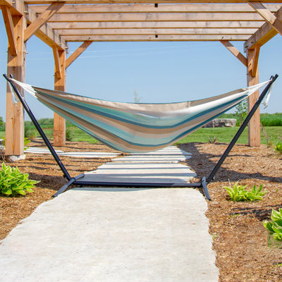 Hamac double Sunbrella avec support et sac de transport Vivere Northey