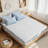 3 inch Medium Cooling Gel Memory Foam Mattress Topper, Mattress Pad Portable Bed Topper, White-1447083458