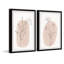 Santoyo Poppy Brown Lines by Marmont Hill - 2 Piece Single Picture Frame Painting-2110291923-2110291922-2110291933