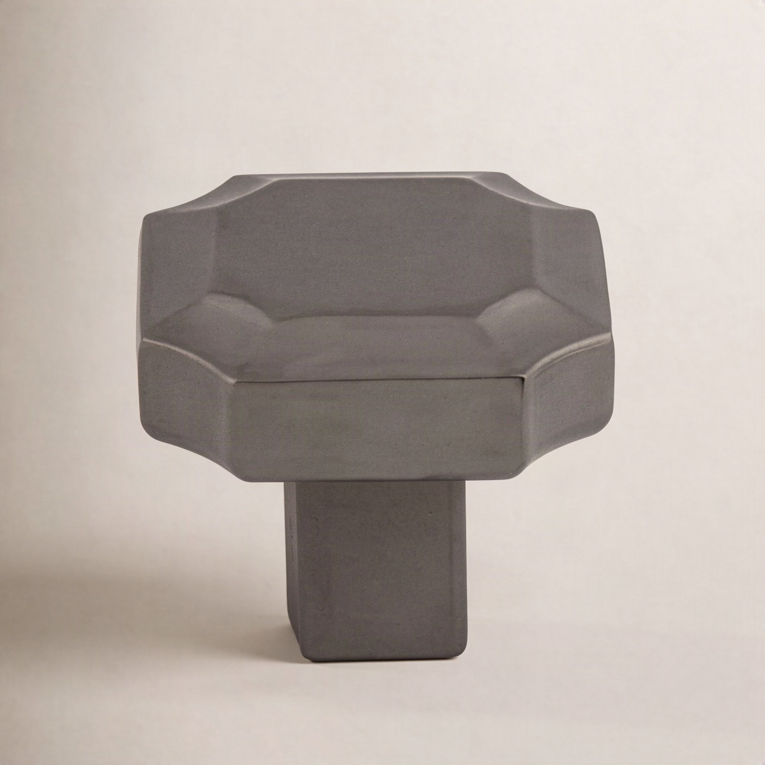 Ellis Mushroom Cabinet Knob, Polished Nickel