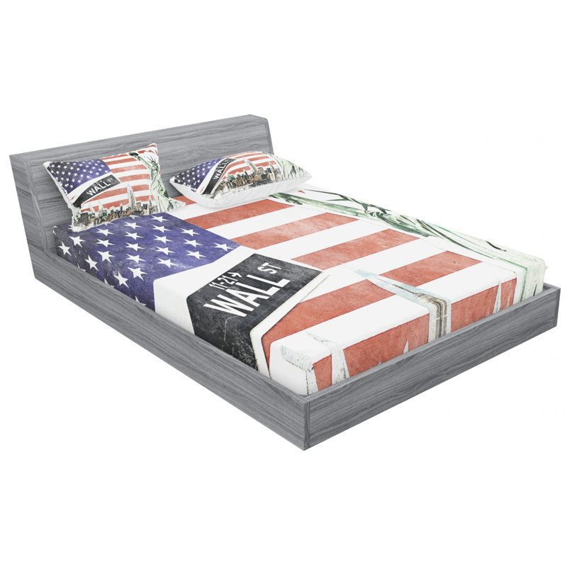 Microfiber Sheet Set, Queen Sheet Set with Fitted Sheet