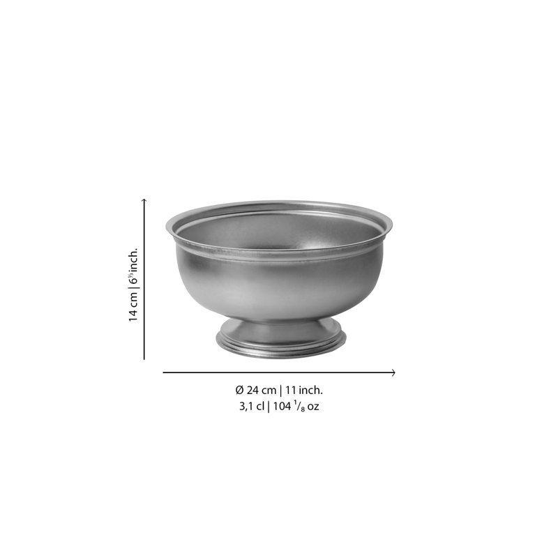 Bol avec base Cm.24 Lt.3.1 Orig.Vint, L 9,4 po x P 9,4 po