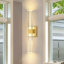 Appliques murales modernes en cristal avec luminaire de salle de bain à DEL (paquet de 2)-212373692