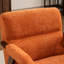 Chaise d'appoint rembourrée de style Mid-Century avec pieds en bois massif-1082468186
