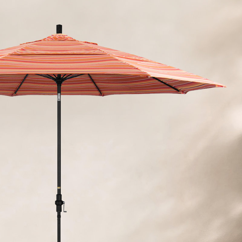 Parasol de marché 11 pi Brent, Sunbrella® mangue rayé Dolce