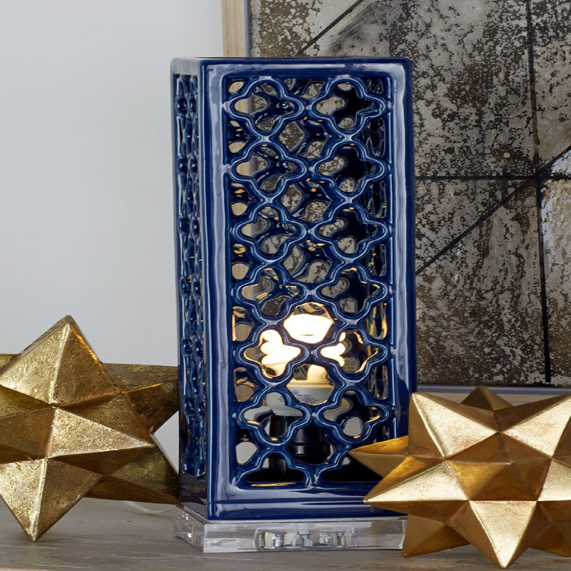 Bonifacio Ceramic Novelty Lamp, Blue