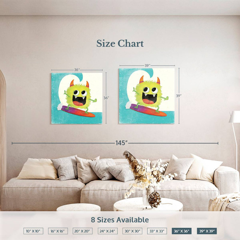 Ashelle Xtreme Monsters III, 39" H x 39" W