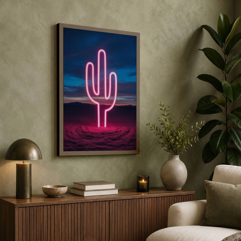 Print, 24x16 - 61.0 x 40.6 cm, Teal Border