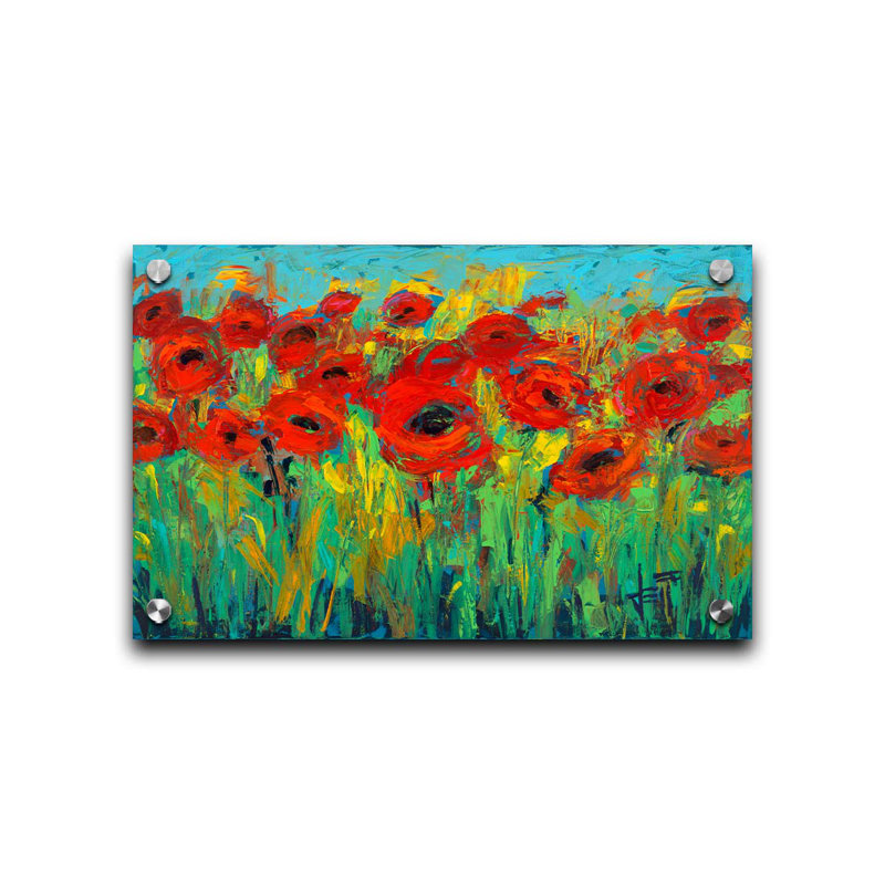 «Roses are Red» par Jeff Boutin, Sans cadre en plastique / acrylique, H 20 po x l 30 po, Non
