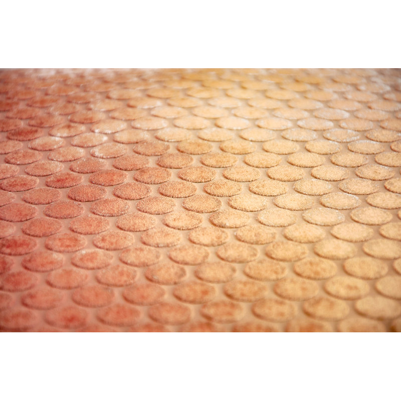 Dots Square Velvet Pillow Cover & Insert, 20"H x 20"W, Sunstone