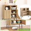 Buffet buffet avec rangement, armoire de rangement moderne avec pieds en métal à panneau cannelé