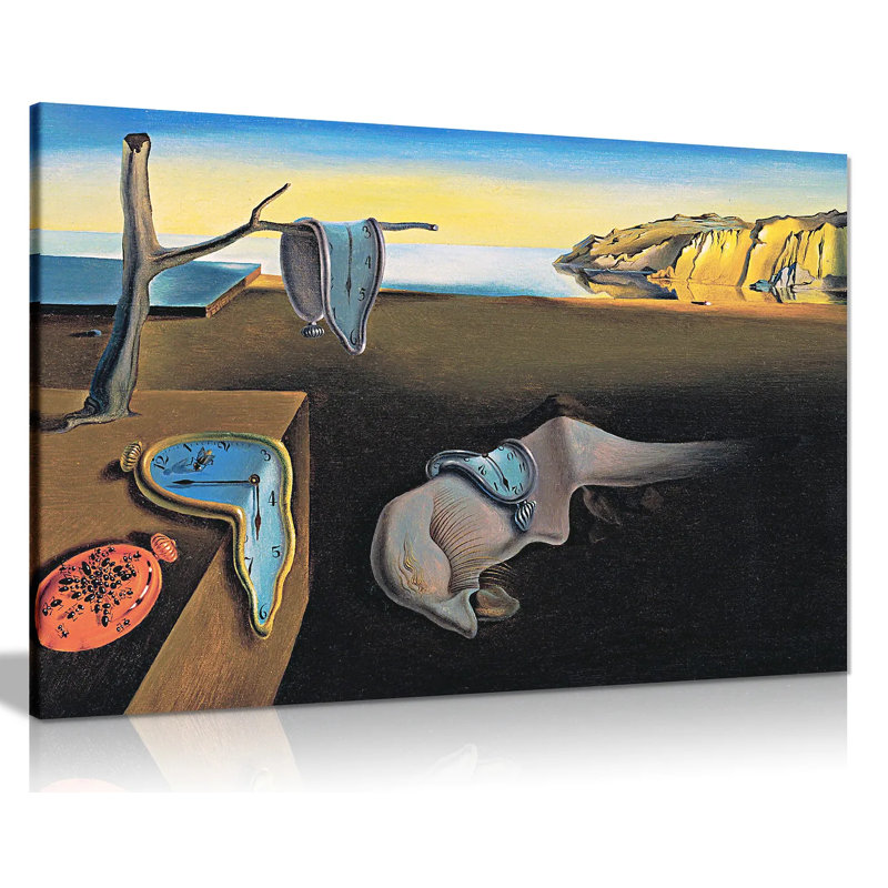 Persistance Of Time by Salvador Dali - Wrapped Canvas Painting, 61cm H x 91cm W