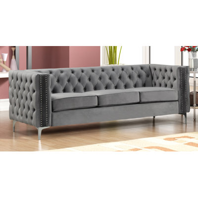 Virgil 85'' Velvet Sofa