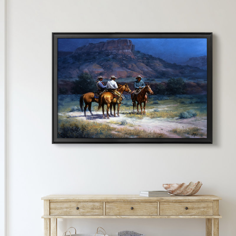 «Moonshine», impression sur toile encadrée, H 22,5 po x l 30,5 po x P 1,5 po, Noir