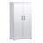 Quinlan Wood Storage Cabinet with Lock, 2 Door, 2 Shelf File, Tool, Utility Storage Cupboard Cabinet