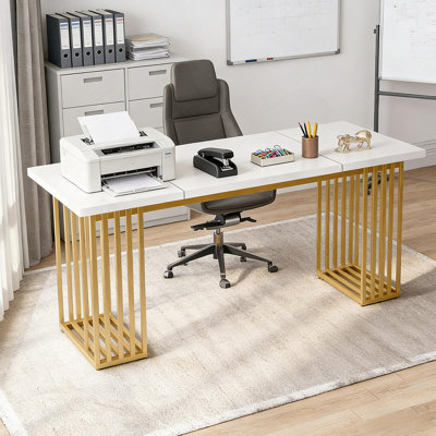 Bureau, bureau de direction élégant, bureau d'ordinateur fonctionnel