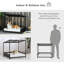 Lit pour chien en rotin surélevé Dog House, brun