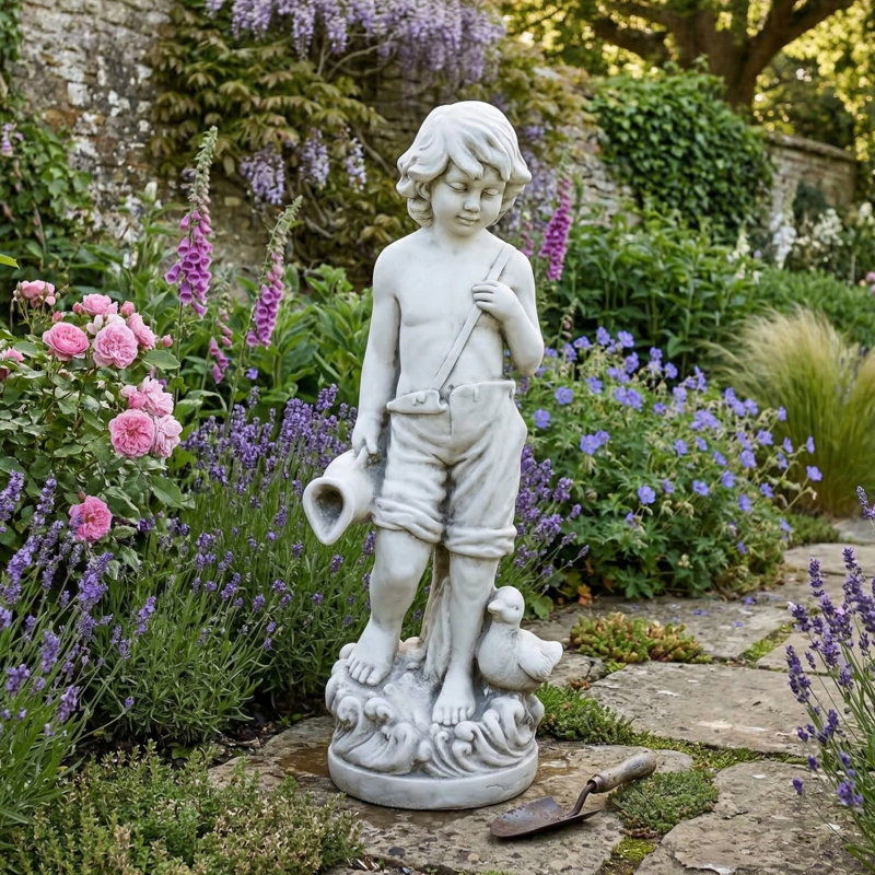 MICHAEL 73cm Antique Stone Effect