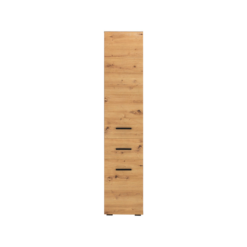 Brygida Linen Cabinet, Anthracite/Oak