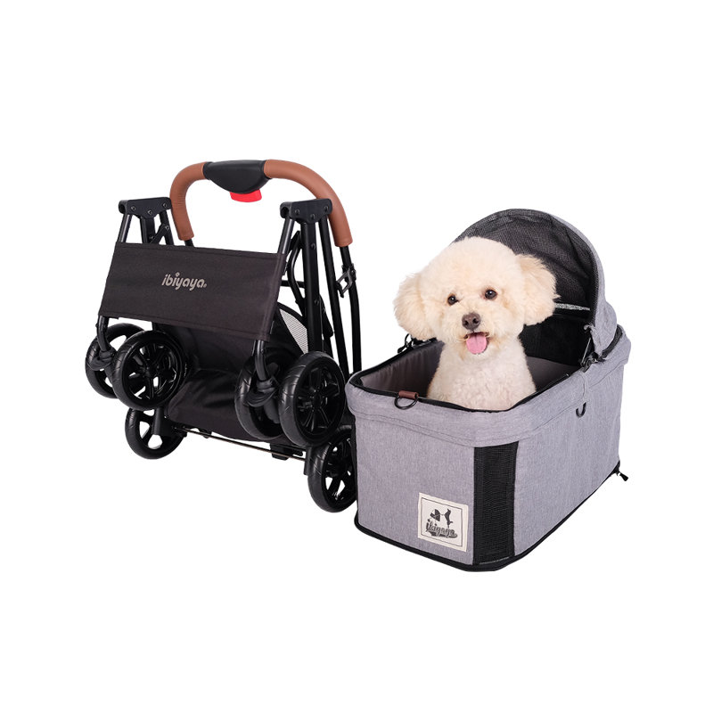Nimbus Gray 3-in-1 Pet Stroller, Carrier, and Car Seat