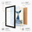 Whale Tail Rising Minimalist - Framed Print-1064434182-1064434202