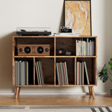 Record Player Stand, Turntables Stand With Charging Station