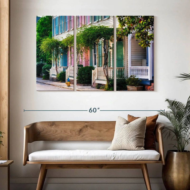 Historic Row Houses, 32" H x 50" W