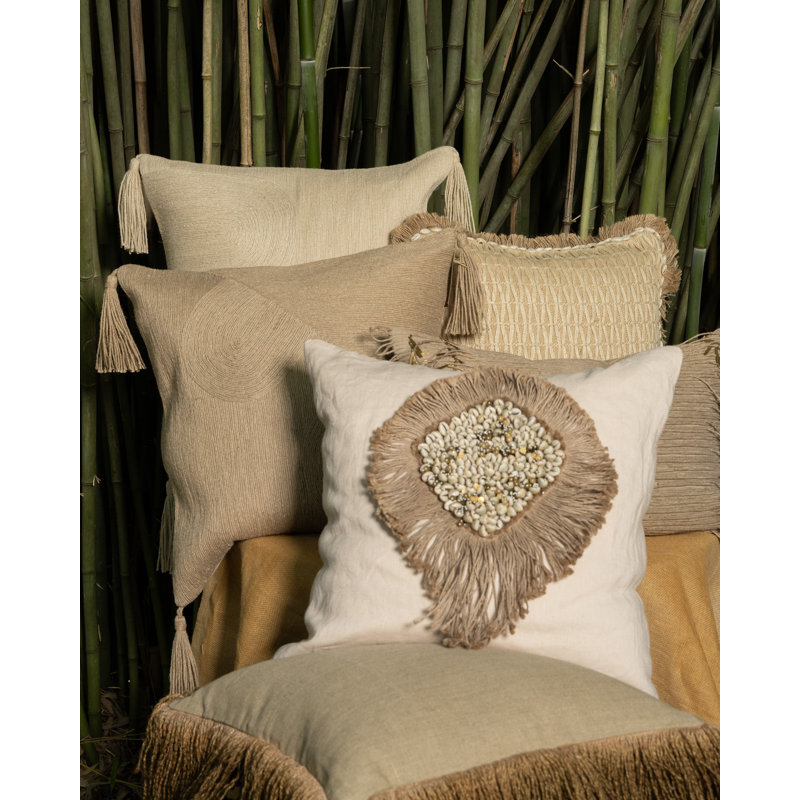 Coastal Breeze Dune Pillow Cover & Insert, Ivory